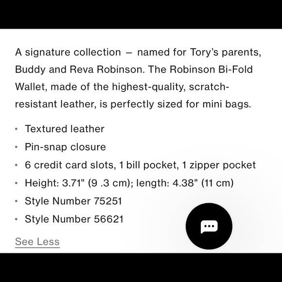 TORY BURCH Authentic Navy Blue Robinson Leather Bi-fold Wallet New With Tag - Picture 12 of 12